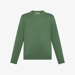 Discount Maglia in cotone verde salvia Bambino Maglie