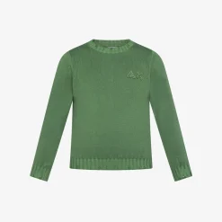 Clearance Maglia in cotone verde salvia Bambino Maglie