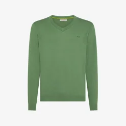 Fashion Maglia in cotone verde salvia Uomo Maglie