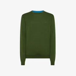 Discount Maglia in cotone verde scuro Uomo Maglie