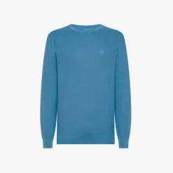 New Maglia in piquet di cotone avio Uomo Maglie