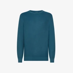 Clearance Maglia in piquet di cotone avio scuro Uomo Maglie
