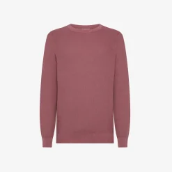 New Maglia in piquet di cotone rosa scuro Uomo Maglie