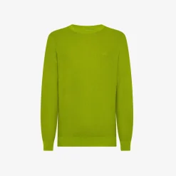 Discount Maglia in piquet di cotone verde oliva Uomo Maglie