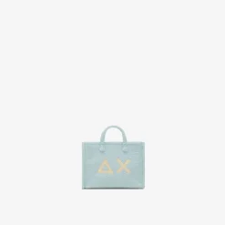 Fashion Mini bag in bouclé azzurro Donna Borse|Accessori Donna