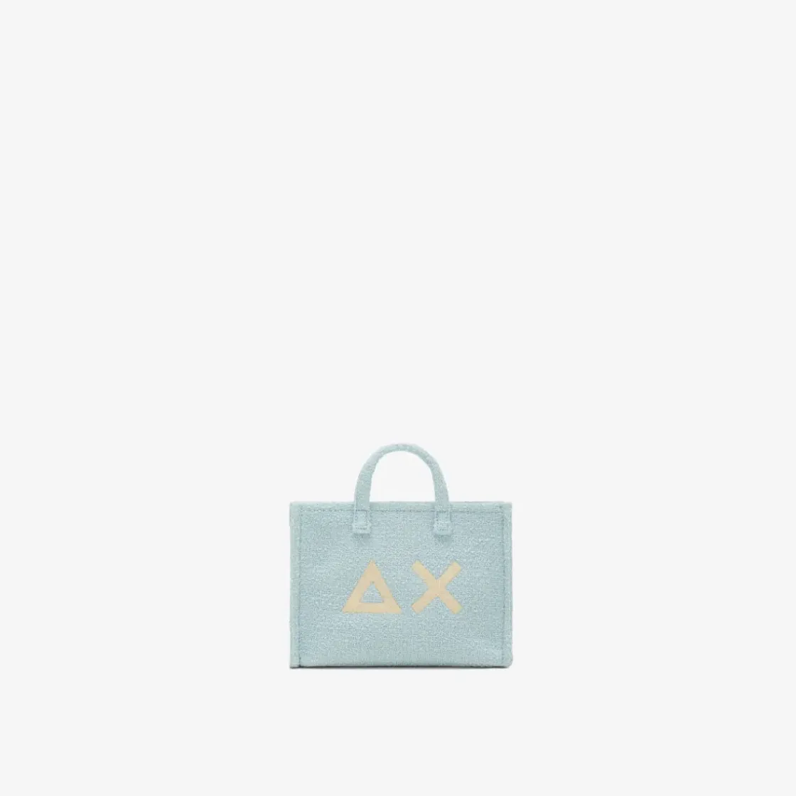 Fashion Mini bag in bouclé azzurro Donna Borse|Accessori Donna