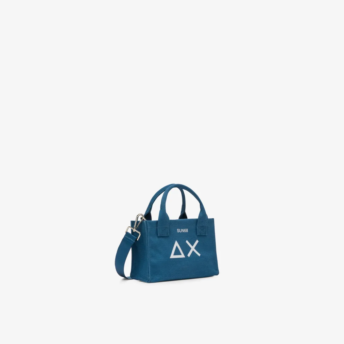 Outlet Mini bag in cotone avio scuro Donna Borse|Accessori Donna