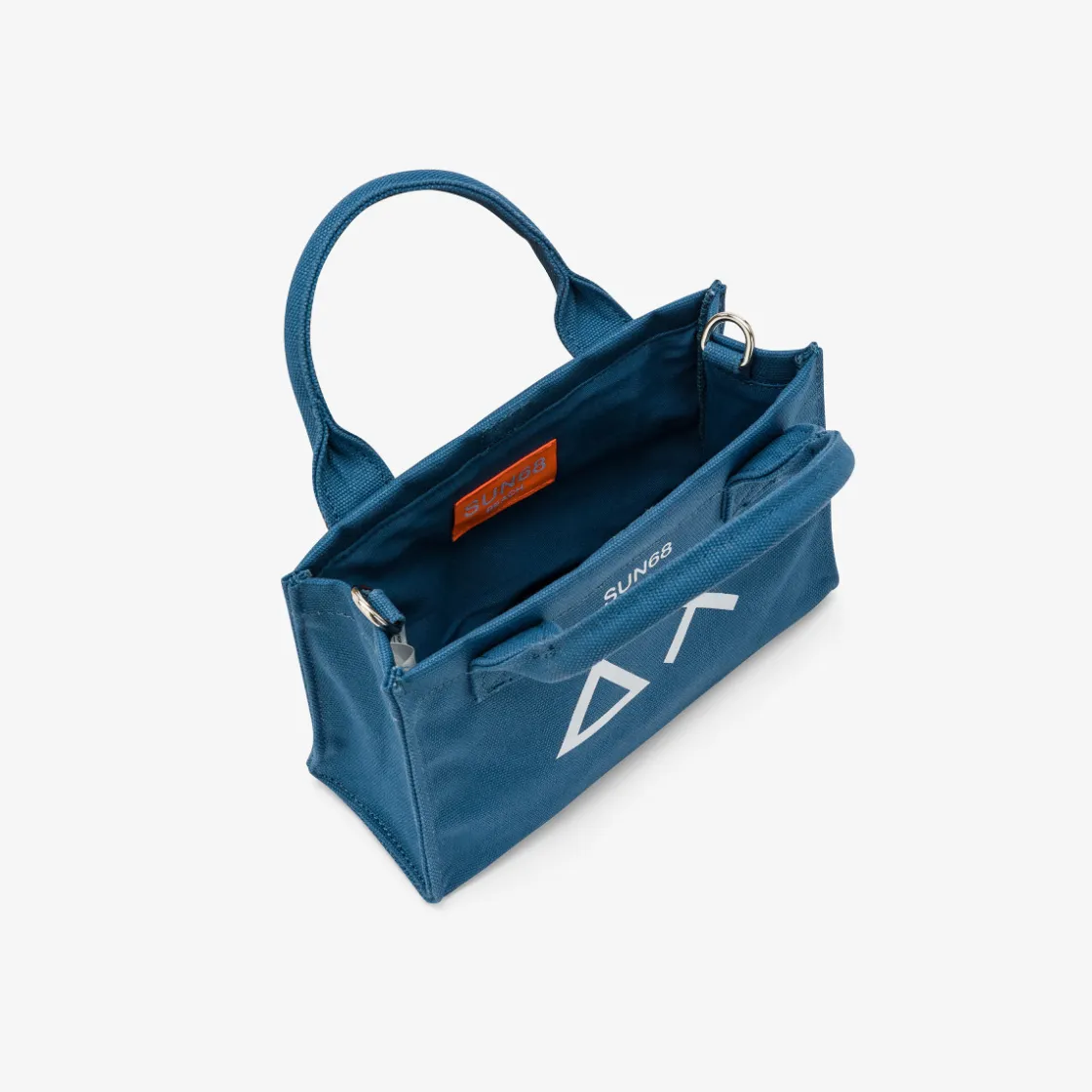 Outlet Mini bag in cotone avio scuro Donna Borse|Accessori Donna