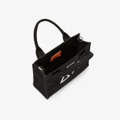 Online Mini bag in cotone nero Donna Borse|Accessori Donna