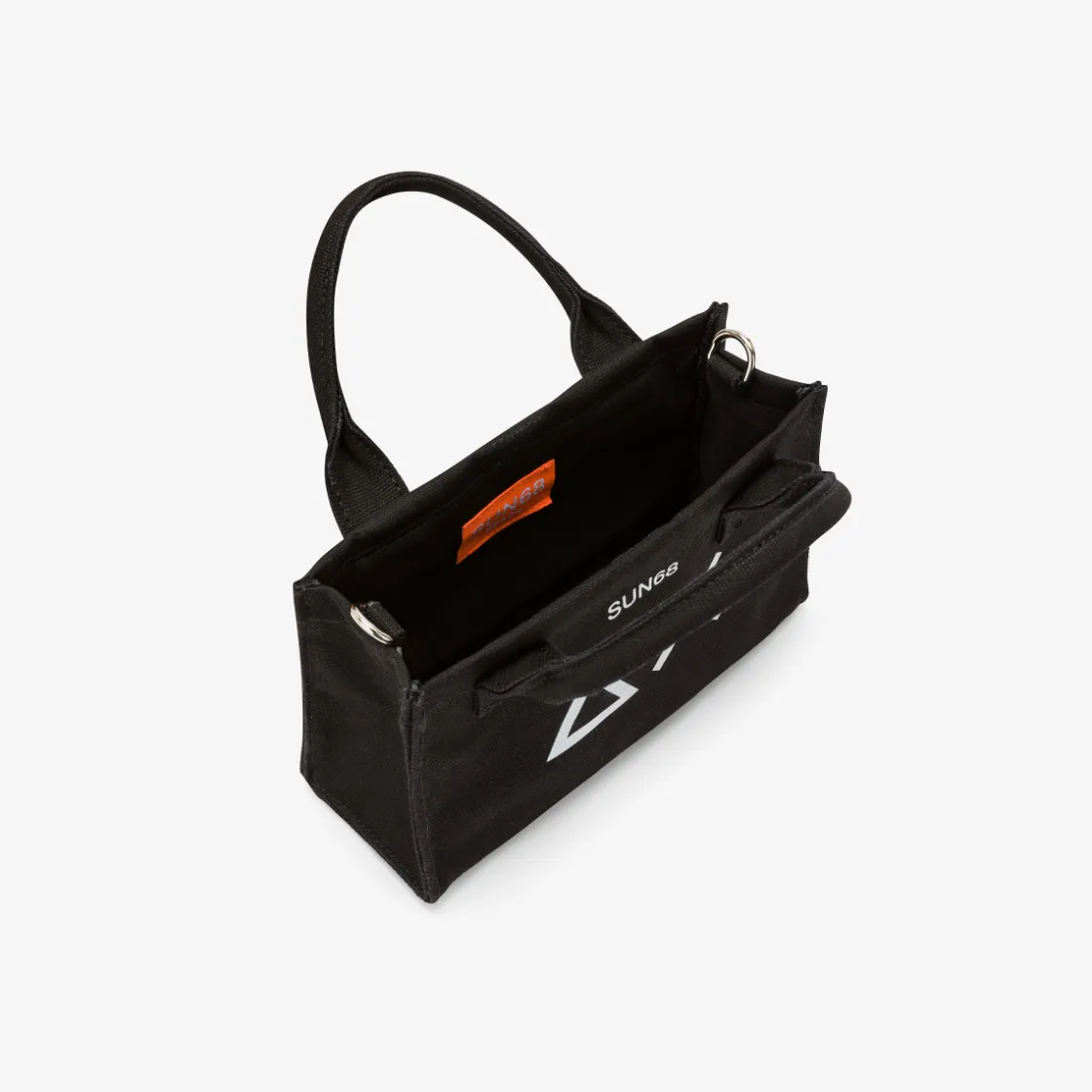 Online Mini bag in cotone nero Donna Borse|Accessori Donna