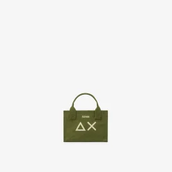 Sale Mini bag in cotone verde scuro Donna Borse|Accessori Donna