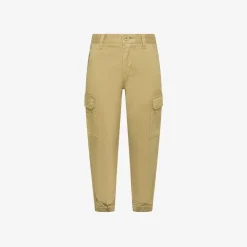 Clearance Pantaloni cargo in cotone beige Bambino Pantaloni