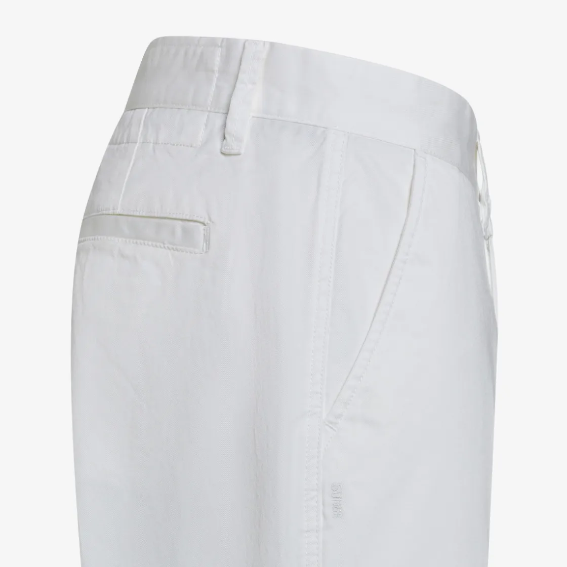 Clearance Pantaloni cargo in cotone bianco panna Uomo Pantaloni