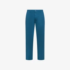 Hot Pantaloni chino in cotone avio scuro Uomo Pantaloni