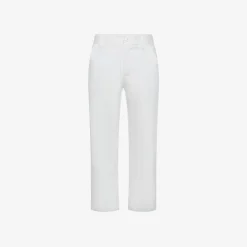 Outlet Pantaloni chino in cotone bianco panna Bambino Pantaloni