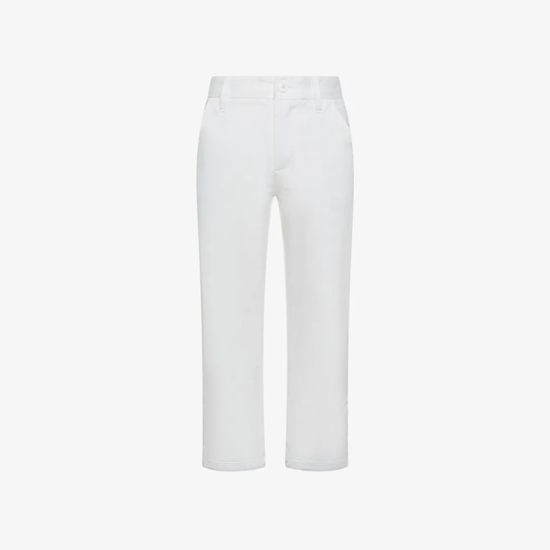 Outlet Pantaloni chino in cotone bianco panna Bambino Pantaloni