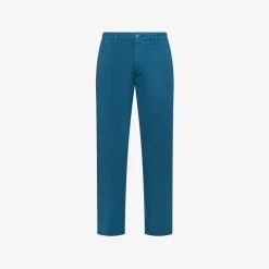 Outlet Pantaloni chino in cotone bianco panna Uomo Pantaloni
