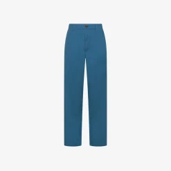 Fashion Pantaloni in cotone avio scuro Donna Pantaloni