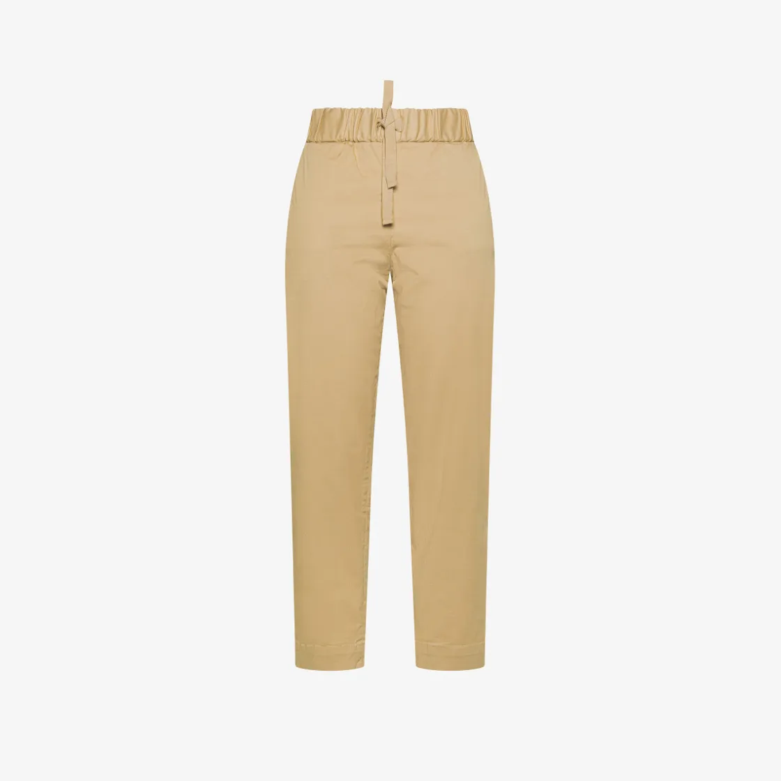 Hot Pantaloni in cotone beige Donna Pantaloni