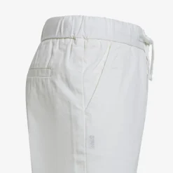 Fashion Pantaloni in cotone bianco panna Bambino Pantaloni