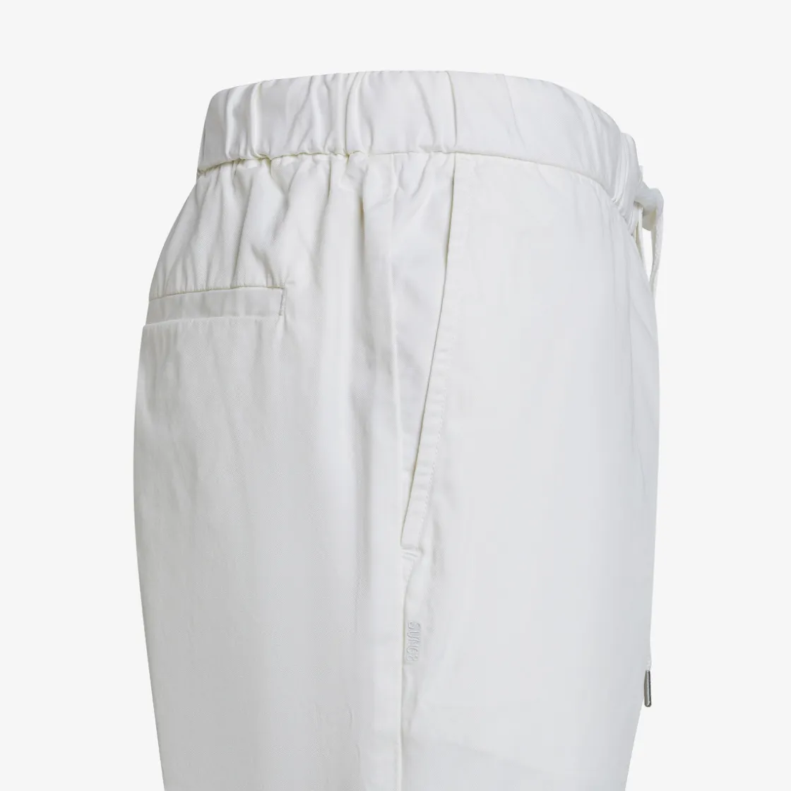 Clearance Pantaloni in cotone bianco panna Uomo Pantaloni