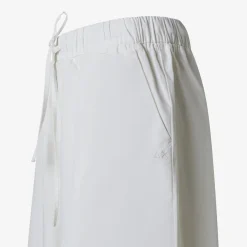 Clearance Pantaloni in cotone bianco panna con coulisse Donna Pantaloni