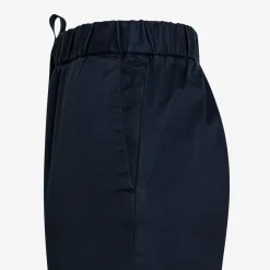Discount Pantaloni in cotone blu navy Donna Pantaloni