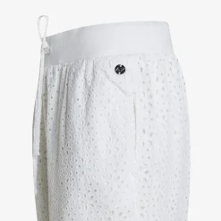 Clearance Pantaloni in cotone Sangallo bianco Donna Pantaloni|Beachwear Donna