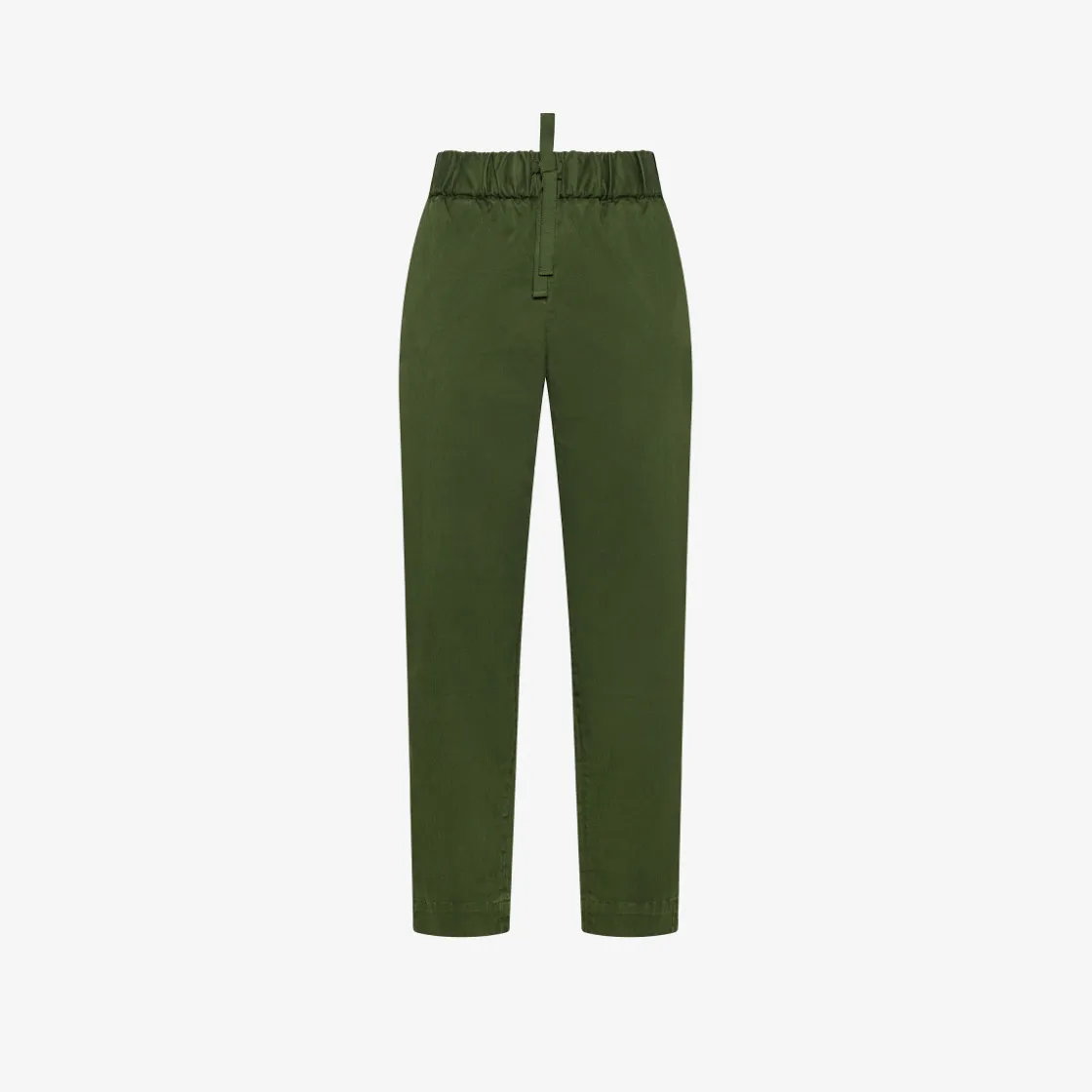 Online Pantaloni in cotone verde scuro Donna Pantaloni
