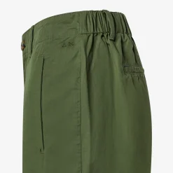 Hot Pantaloni in cotone verde scuro Donna Pantaloni