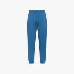 New Pantaloni in felpa di cotone avio scuro Uomo Pantaloni|Felpe