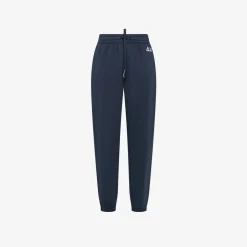 Online Pantaloni in felpa di cotone blu navy Donna Pantaloni|Felpe