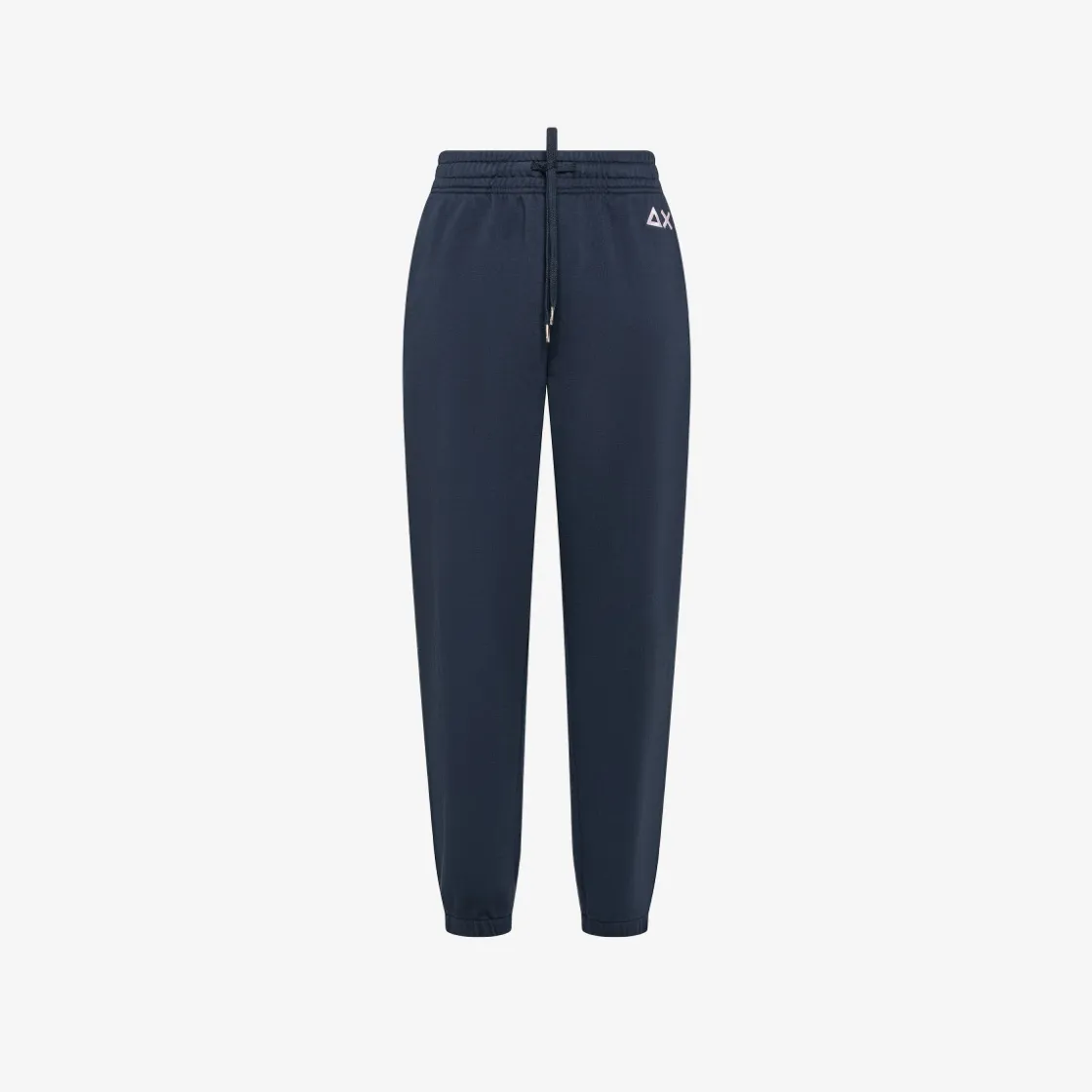 Online Pantaloni in felpa di cotone blu navy Donna Pantaloni|Felpe