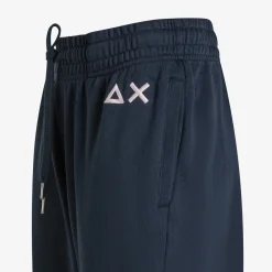 Online Pantaloni in felpa di cotone blu navy Donna Pantaloni|Felpe