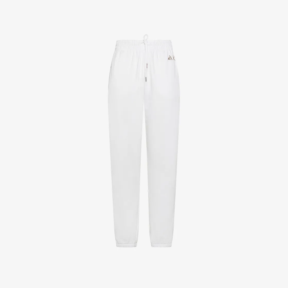 Online Pantaloni in felpa di cotone bianco panna Donna Pantaloni|Felpe