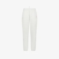 Online Pantaloni in felpa di cotone bianco panna Donna Pantaloni|Felpe