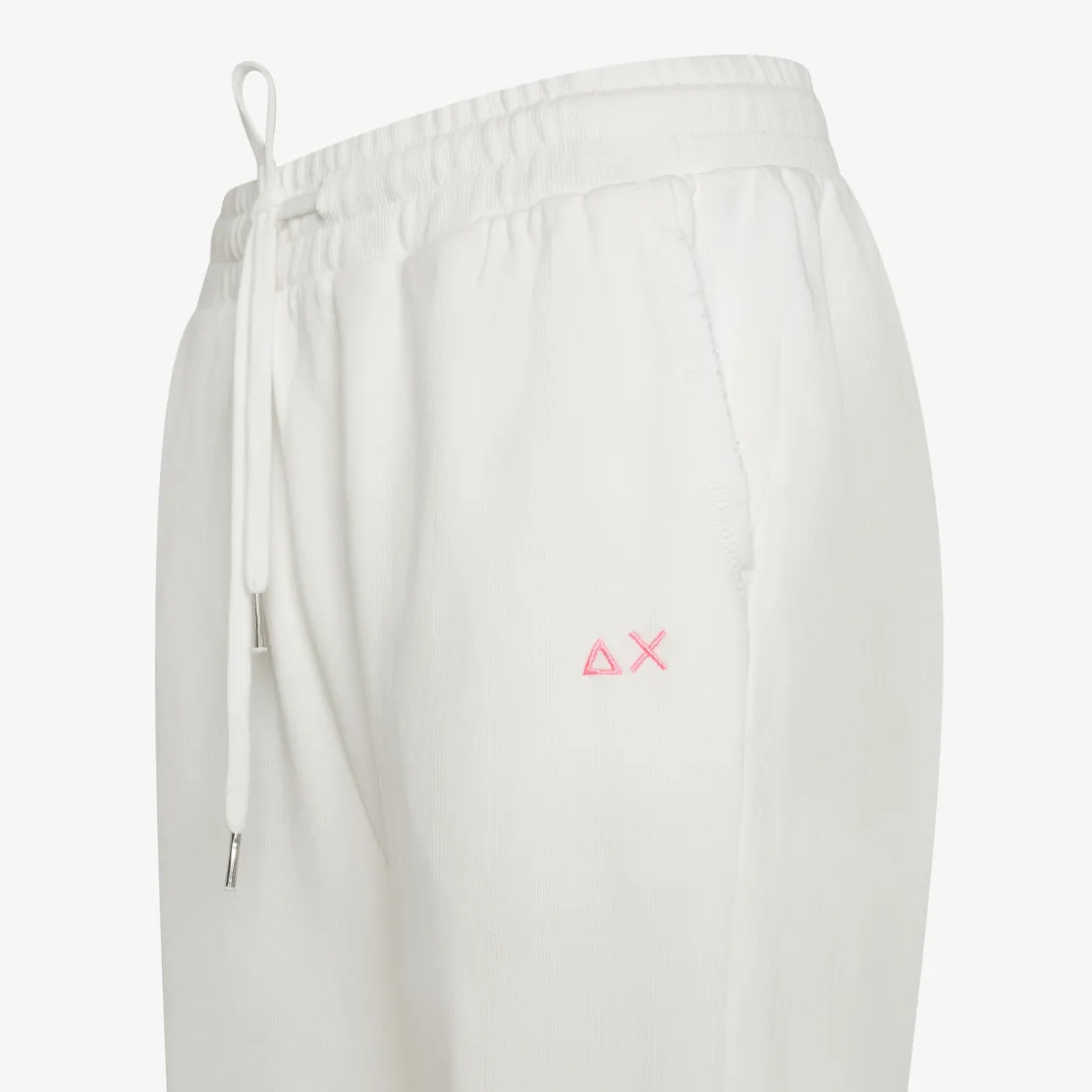 Online Pantaloni in felpa di cotone bianco panna Donna Pantaloni|Felpe