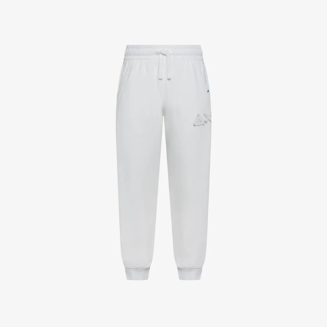 New Pantaloni in felpa di cotone bianco panna Bambino Pantaloni|Felpe