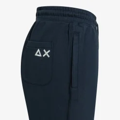 Sale Pantaloni in felpa di cotone blu navy Uomo Pantaloni|Felpe