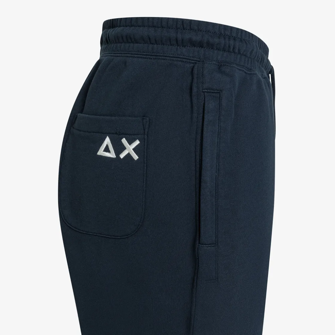 Sale Pantaloni in felpa di cotone blu navy Uomo Pantaloni|Felpe