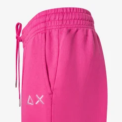 Fashion Pantaloni in felpa di cotone fucsia Donna Pantaloni|Felpe