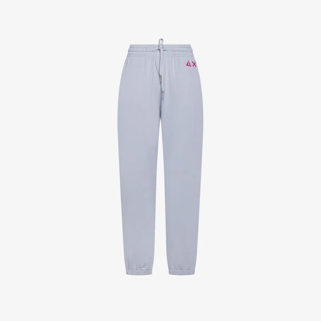 Outlet Pantaloni in felpa di cotone grigio chiaro Donna Felpe|Pantaloni