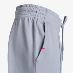 Outlet Pantaloni in felpa di cotone grigio chiaro Donna Pantaloni|Felpe