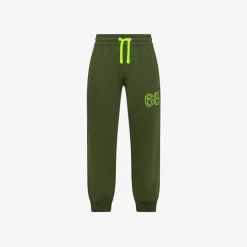 Online Pantaloni in felpa di cotone verde scuro Bambino Pantaloni|Felpe
