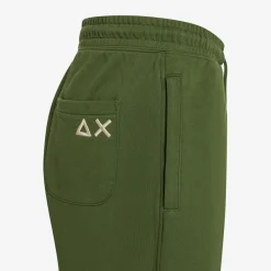 Best Pantaloni in felpa di cotone verde scuro Uomo Pantaloni|Felpe