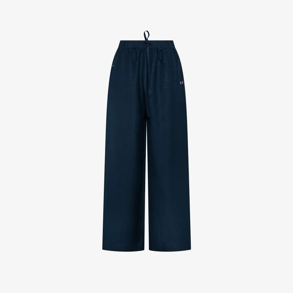 Clearance Pantaloni in lino blu navy Donna Pantaloni|Beachwear Donna