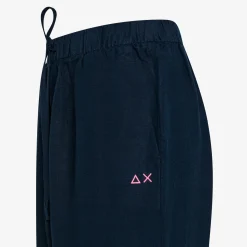 Clearance Pantaloni in lino blu navy Donna Pantaloni|Beachwear Donna
