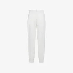 Hot Pantaloni in maglia bianca panna Donna Pantaloni|Felpe