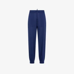 Online Pantaloni in maglia blu navy Donna Pantaloni|Felpe