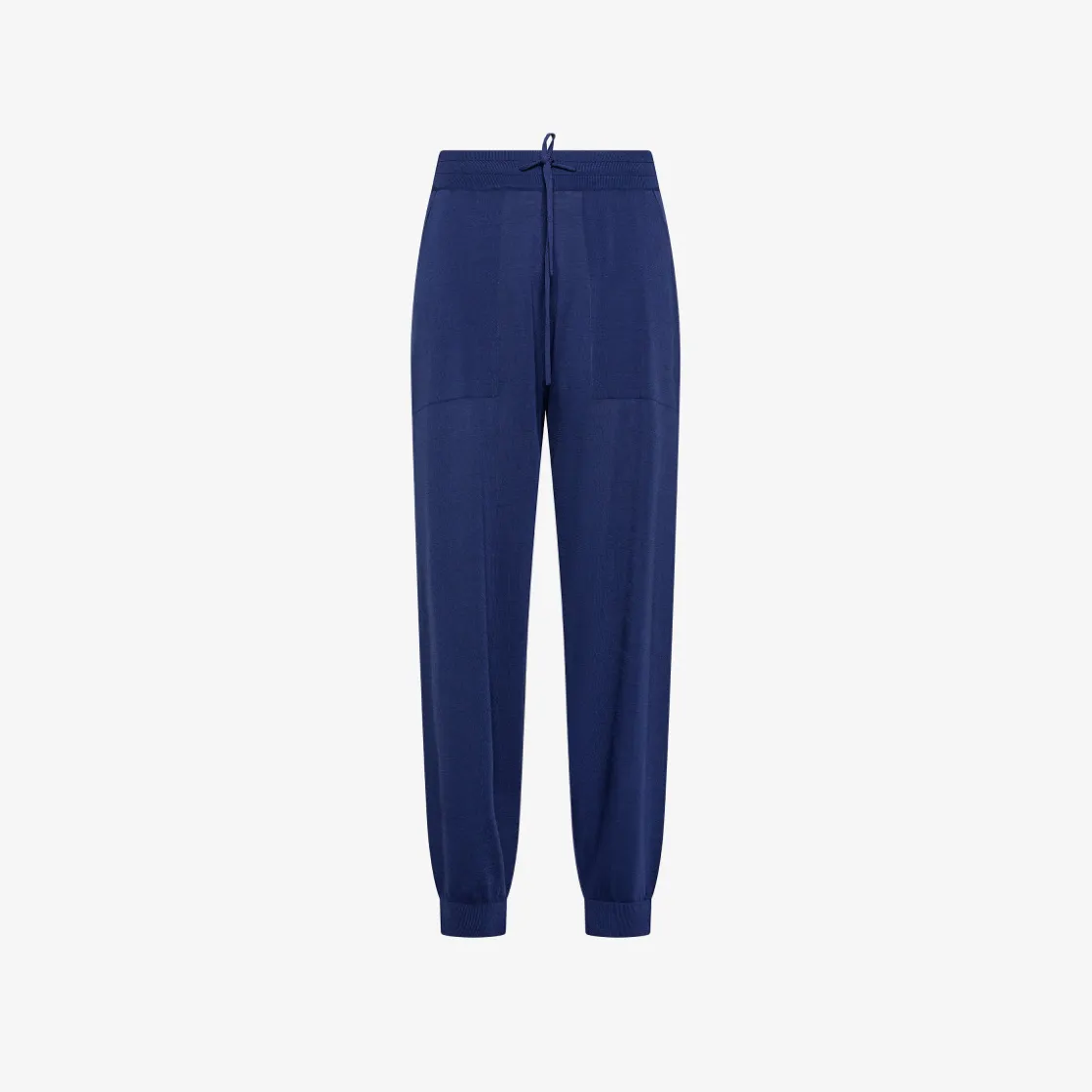 Online Pantaloni in maglia blu navy Donna Pantaloni|Felpe